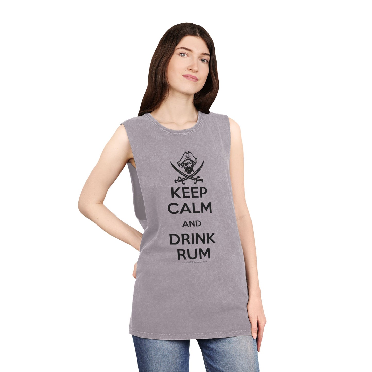 Michigan Renaissance Festival Keep Calm Drink Rum Tank Top, Unisex Summer Shirt