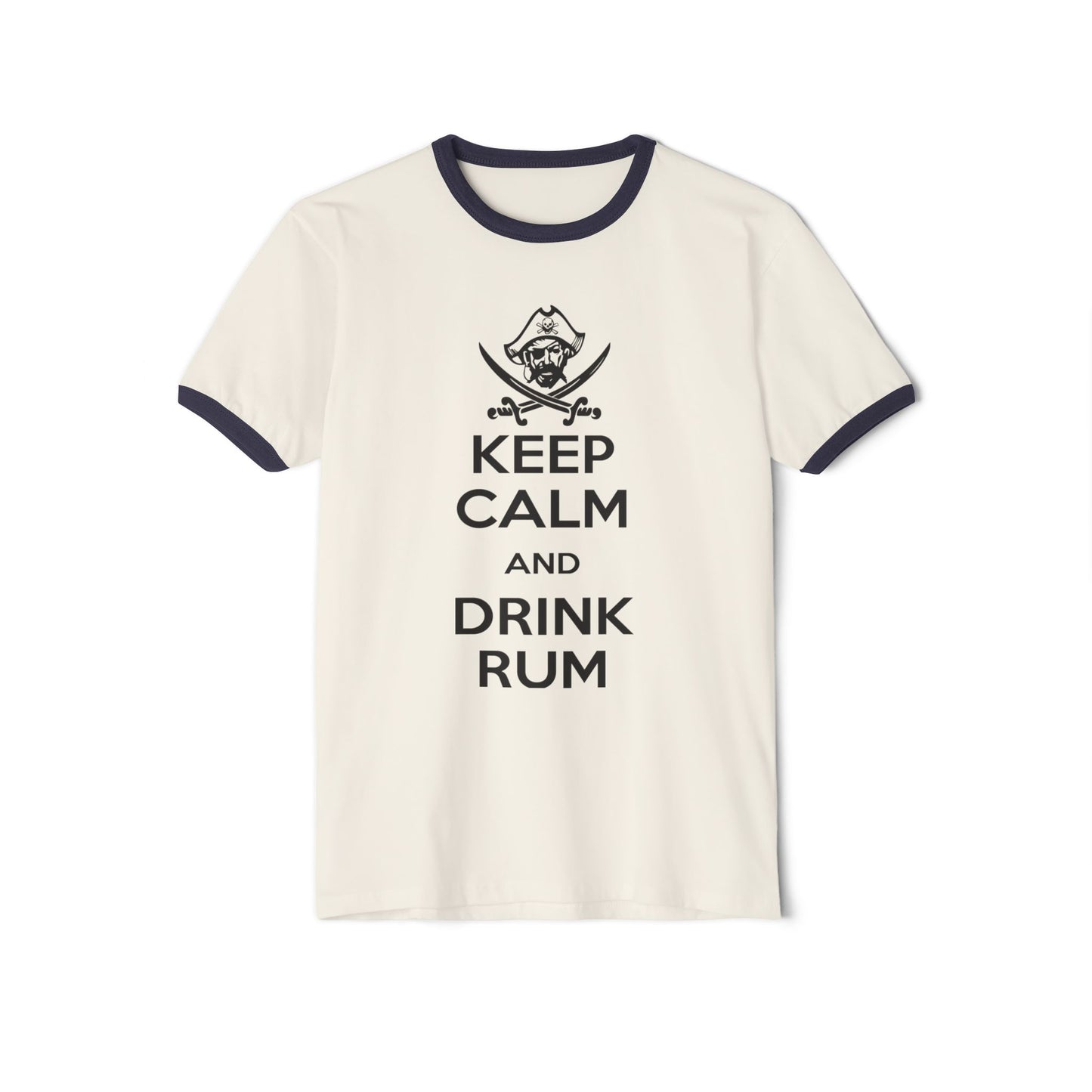 Michigan Renaissance Festival Ringer T-Shirt - Keep Calm Drink Rum
