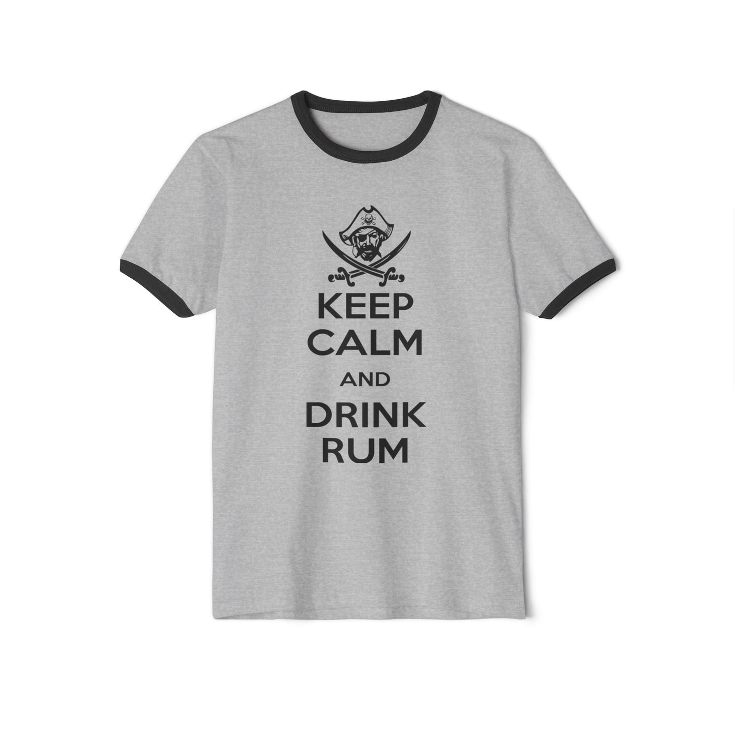 Michigan Renaissance Festival Ringer T-Shirt - Keep Calm Drink Rum