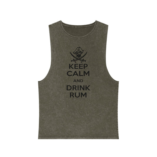 Michigan Renaissance Festival  Keep Calm Drink Rum Tank Top, Unisex Summer Shirt