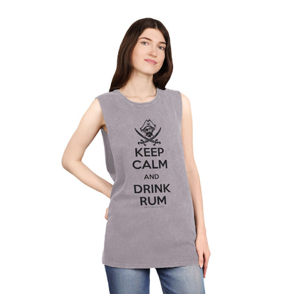 Michigan Renaissance Festival  Keep Calm Drink Rum Tank Top, Unisex Summer Shirt