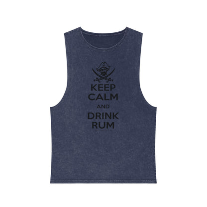 Michigan Renaissance Festival  Keep Calm Drink Rum Tank Top, Unisex Summer Shirt