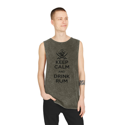 Michigan Renaissance Festival  Keep Calm Drink Rum Tank Top, Unisex Summer Shirt