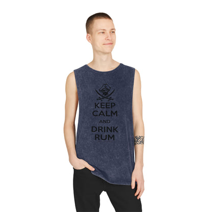 Michigan Renaissance Festival  Keep Calm Drink Rum Tank Top, Unisex Summer Shirt