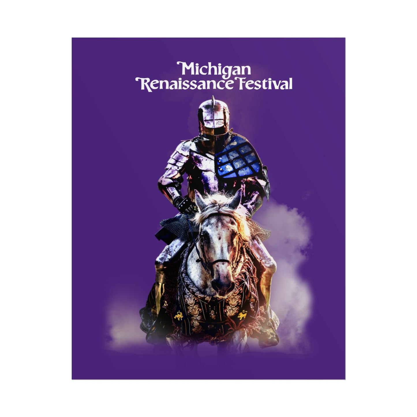 Poster - Medieval Knight on a Horse