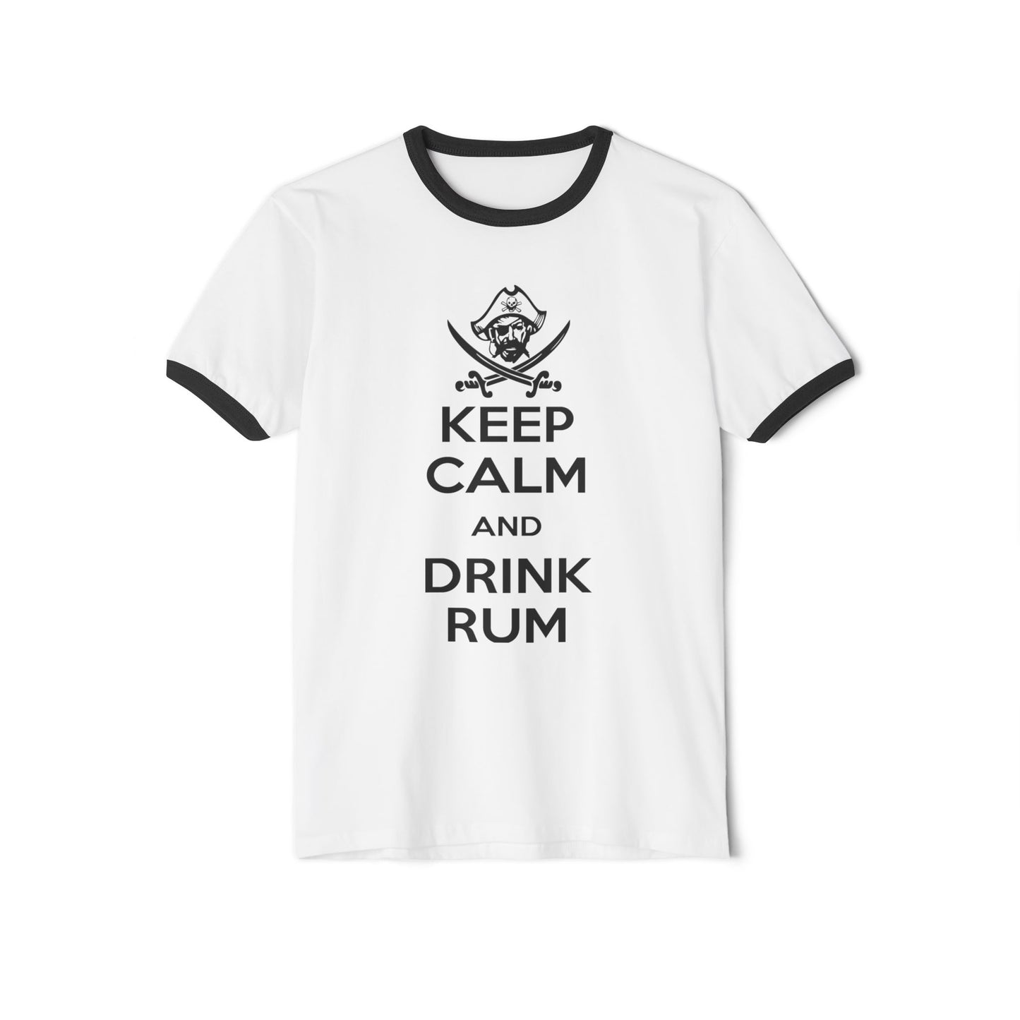 Michigan Renaissance Festival Ringer T-Shirt - Keep Calm Drink Rum