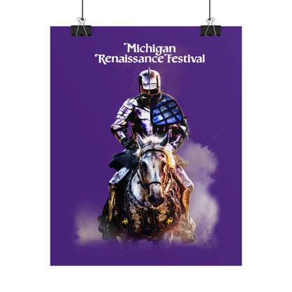 Poster - Medieval Knight on a Horse
