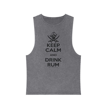 Michigan Renaissance Festival  Keep Calm Drink Rum Tank Top, Unisex Summer Shirt