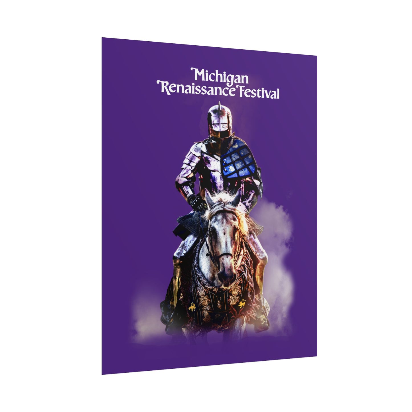 Poster - Medieval Knight on a Horse