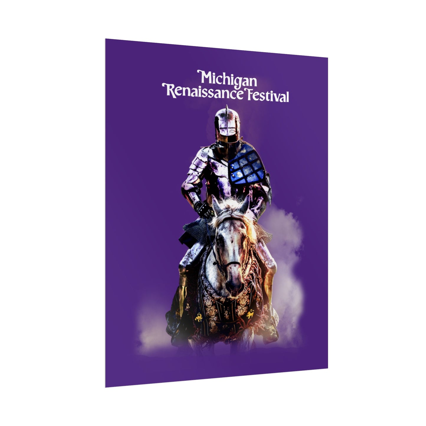 Poster - Medieval Knight on a Horse