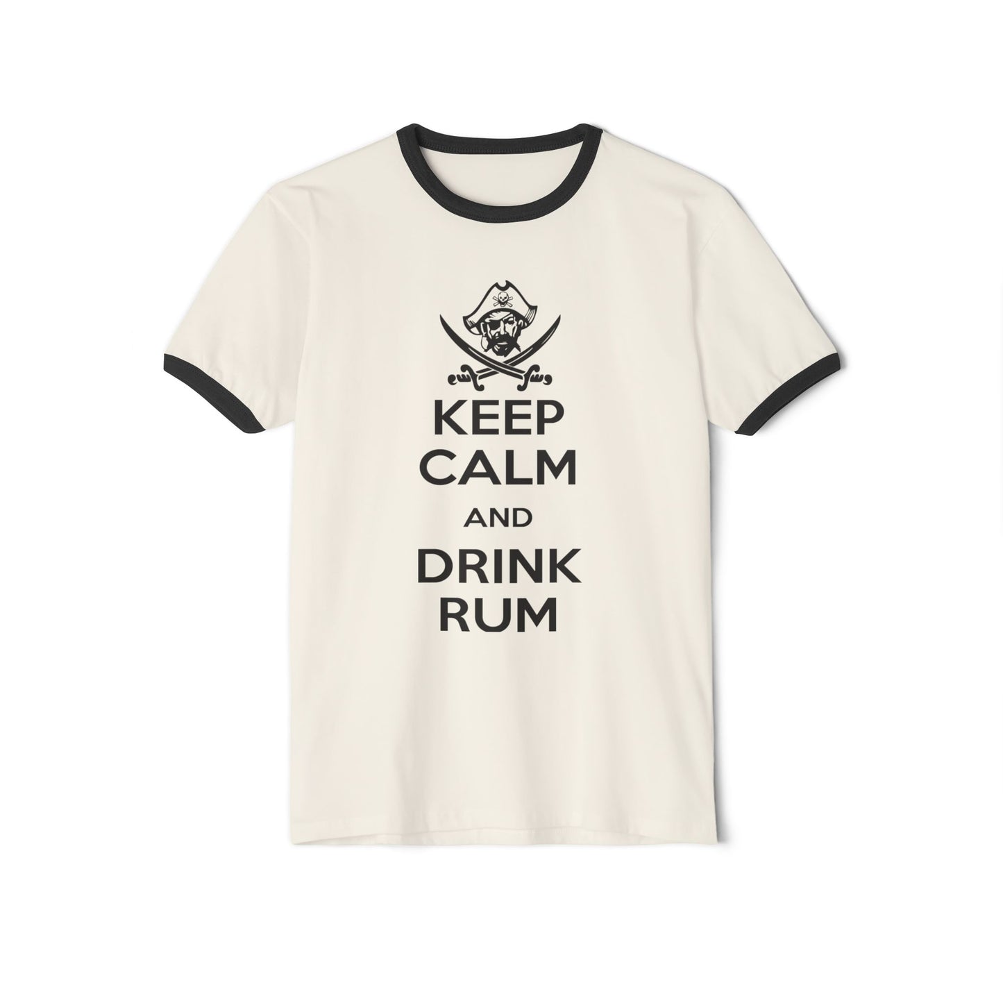 Michigan Renaissance Festival Ringer T-Shirt - Keep Calm Drink Rum
